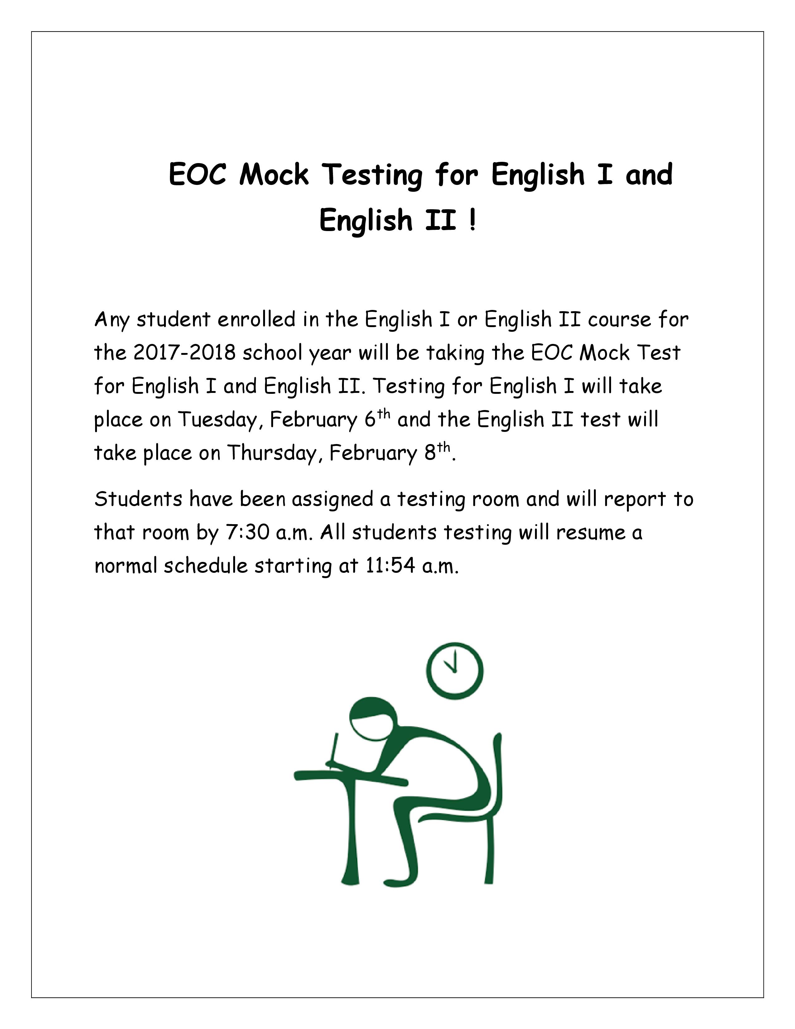 Information for Mock EOC